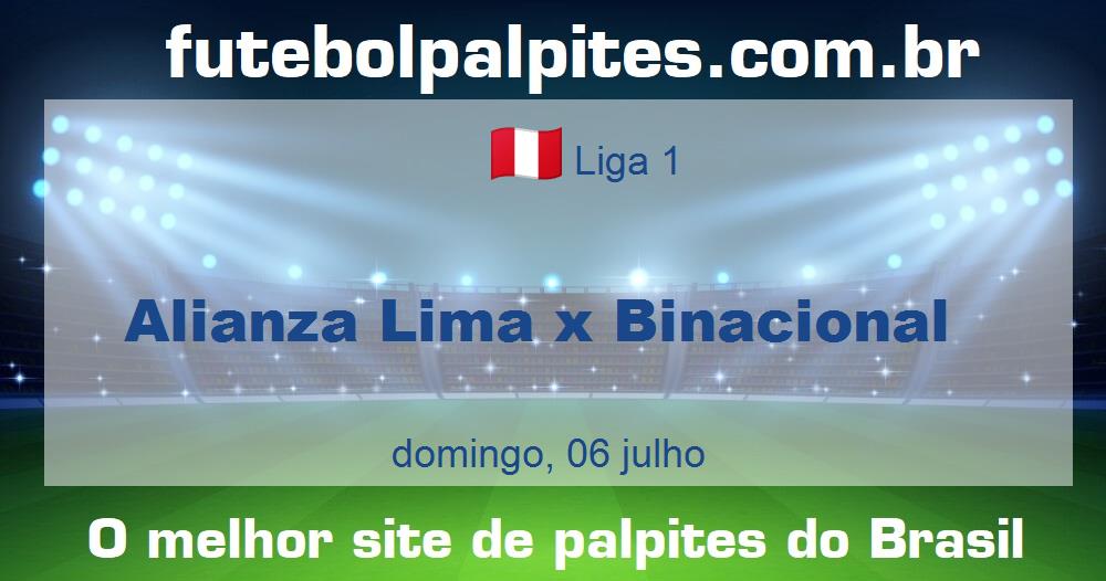 Alianza Lima x Binacional