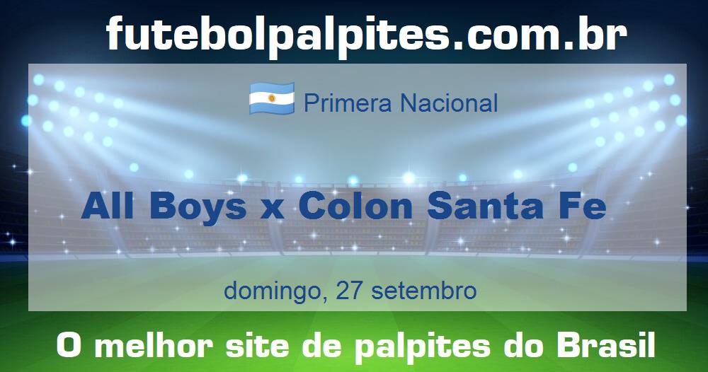 All Boys x Colon Santa Fe All Boys x Colon Santa Fe