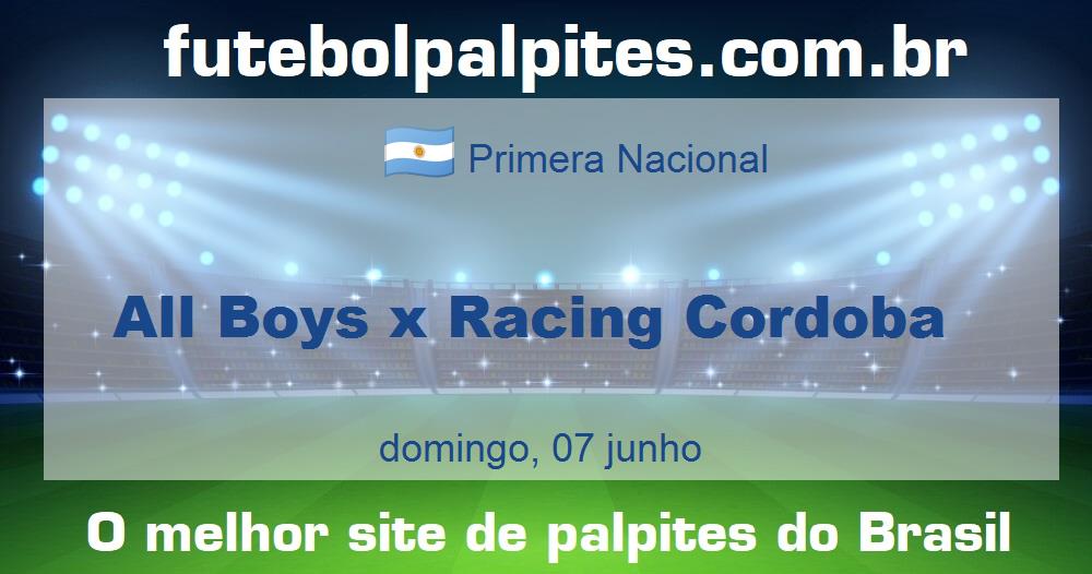 All Boys x Racing Cordoba All Boys x Racing Cordoba