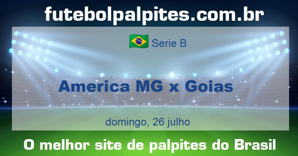 America MG x Goias America MG x Goias