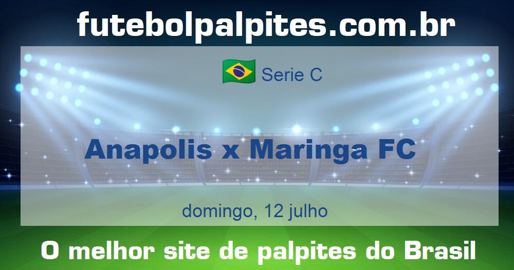 Anapolis x Maringa FC Anapolis x Maringa FC