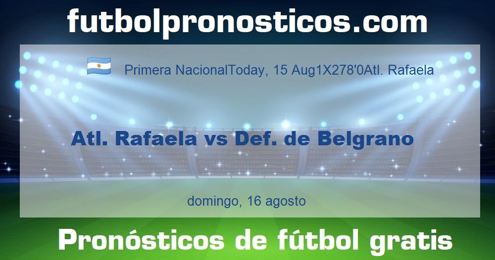Atl. Rafaela vs Def. de Belgrano Atl. Rafaela vs Def. de Belgrano