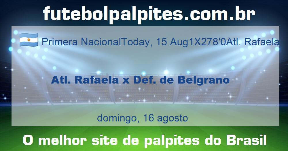 Atl. Rafaela x Def. de Belgrano Atl. Rafaela x Def. de Belgrano