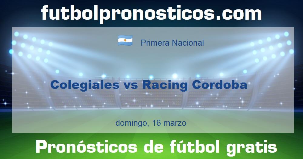 Colegiales vs Racing Cordoba