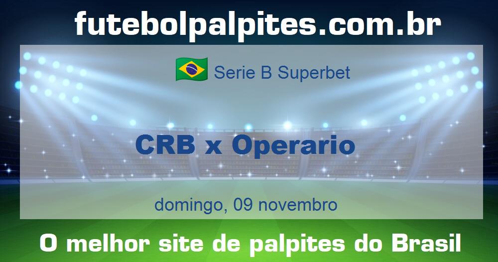 CRB x Operario CRB x Operario