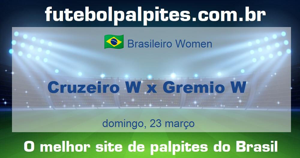 Cruzeiro W x Gremio W