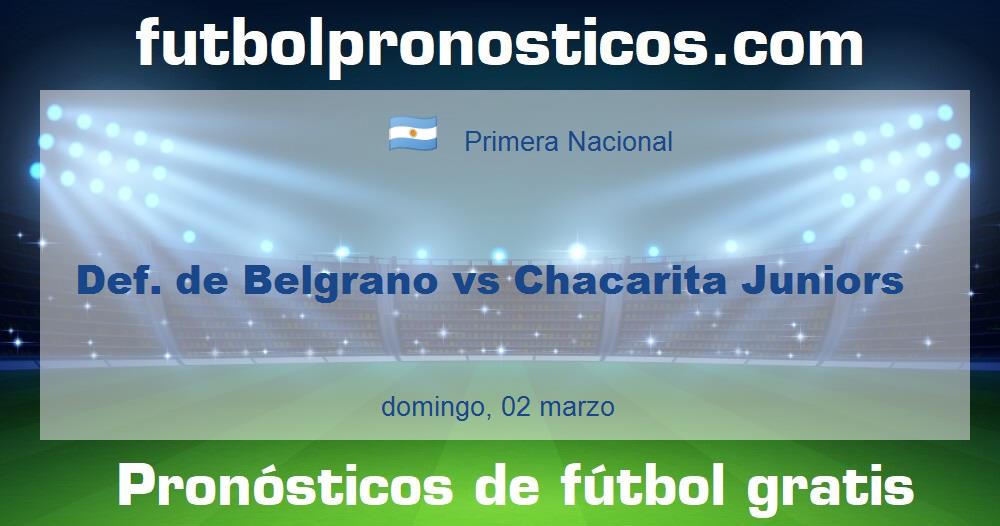 Def. de Belgrano vs Chacarita Juniors