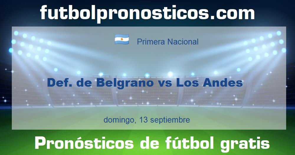 Def. de Belgrano vs Los Andes