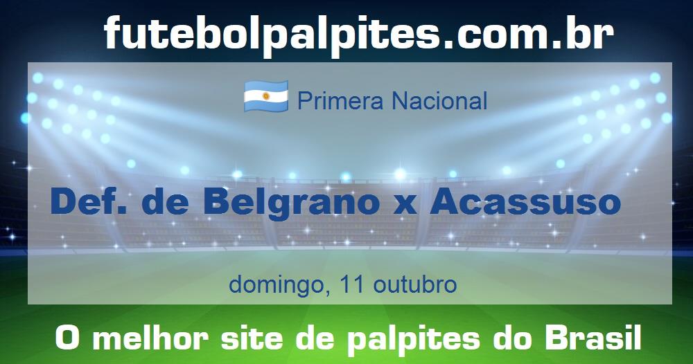 Def. de Belgrano x Acassuso Def. de Belgrano x Acassuso