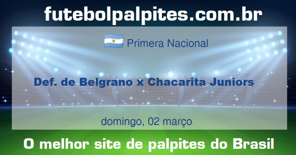 Def. de Belgrano x Chacarita Juniors