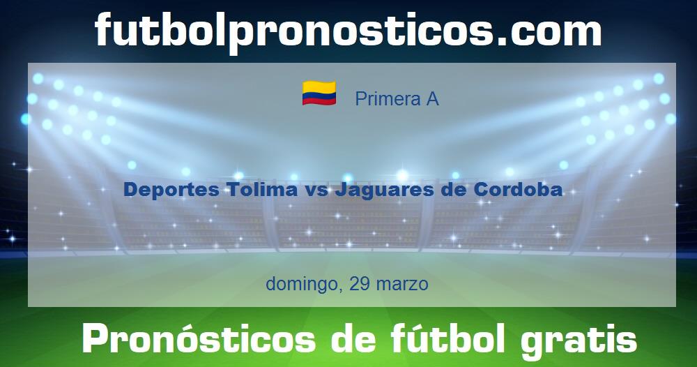 Deportes Tolima vs Jaguares de Cordoba