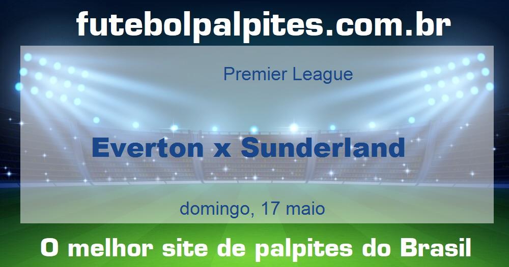 Everton x Sunderland