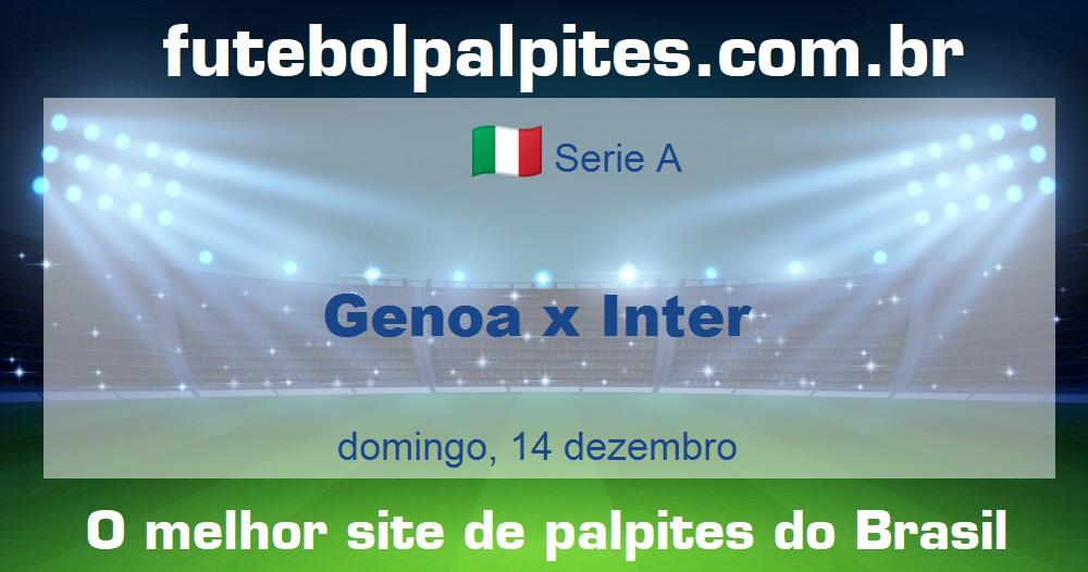 Genoa x Inter Genoa x Inter