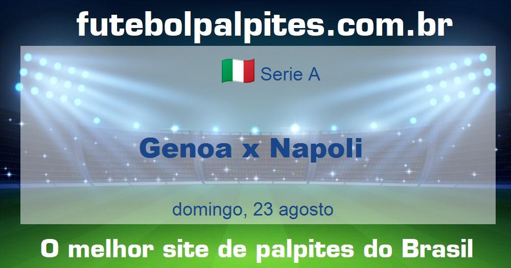 Genoa x Napoli Genoa x Napoli