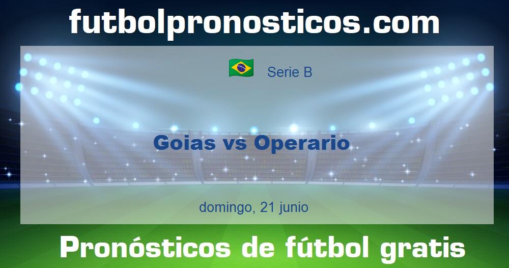 Goias vs Operario Goias vs Operario