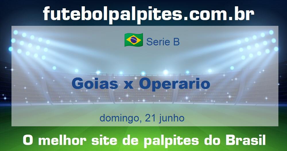 Goias x Operario Goias x Operario