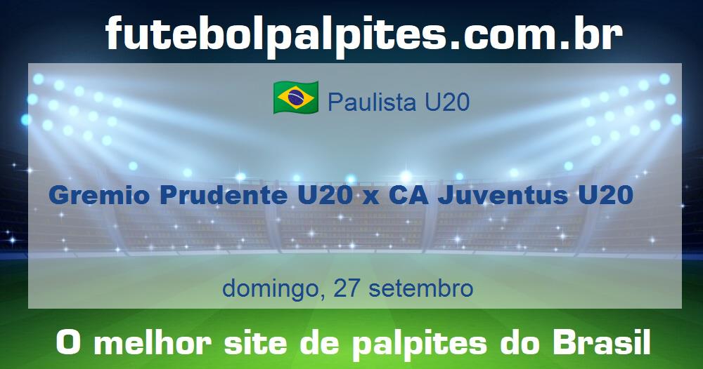 Gremio Prudente U20 x CA Juventus U20 Gremio Prudente U20 x CA Juventus U20
