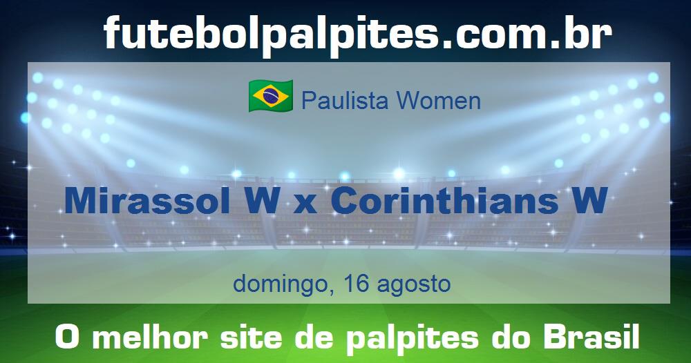 Mirassol W x Corinthians W
