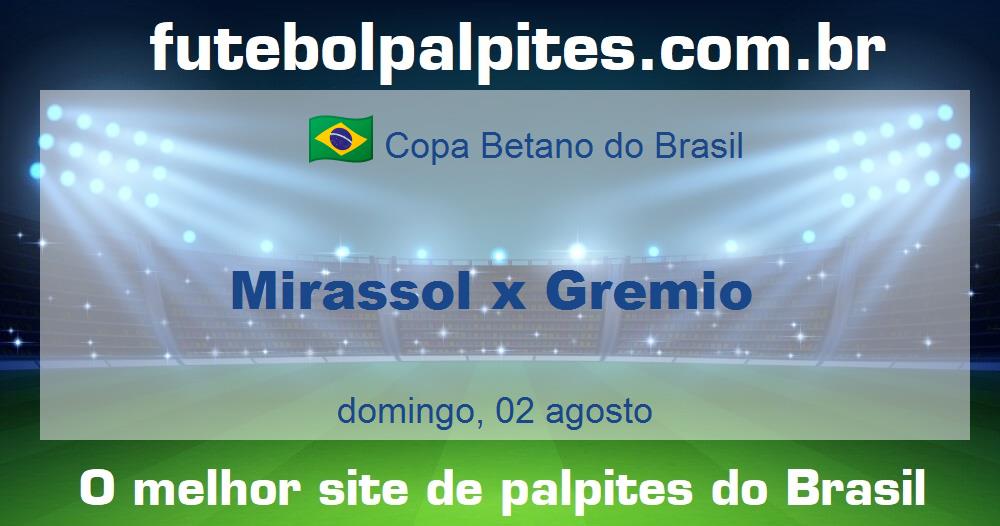 Mirassol x Gremio