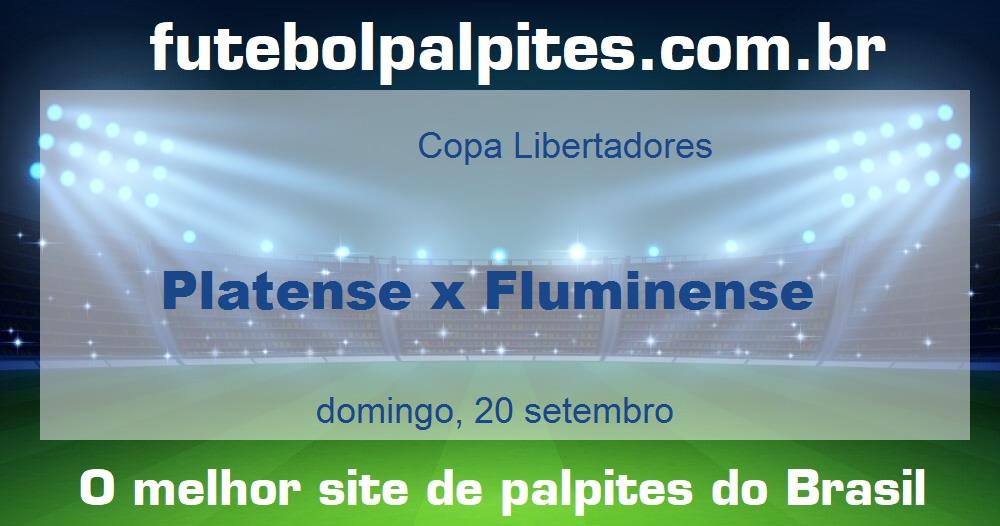 Platense x Fluminense Platense x Fluminense