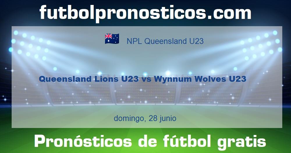Queensland Lions U23 vs Wynnum Wolves U23