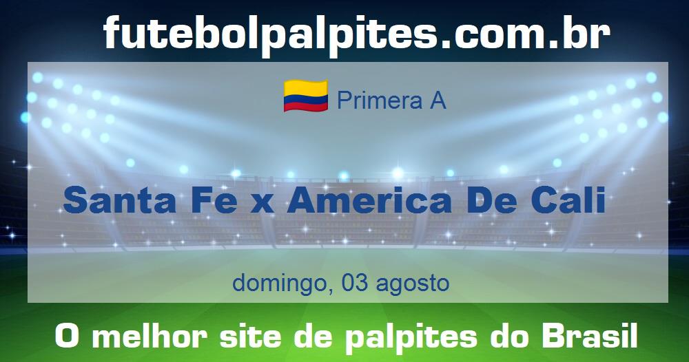 Santa Fe x America De Cali Santa Fe x America De Cali