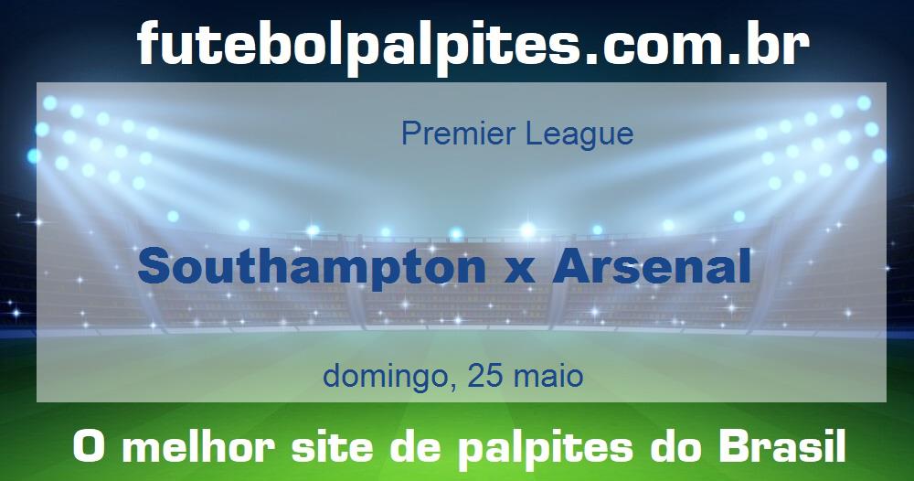 Southampton x Arsenal Southampton x Arsenal
