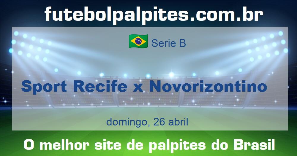 Sport Recife x Novorizontino