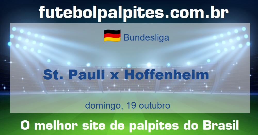 St. Pauli x Hoffenheim St. Pauli x Hoffenheim