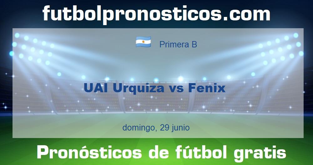 UAI Urquiza vs Fenix UAI Urquiza vs Fenix