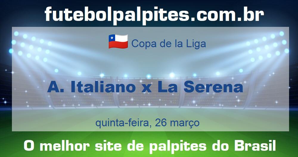 A. Italiano x La Serena