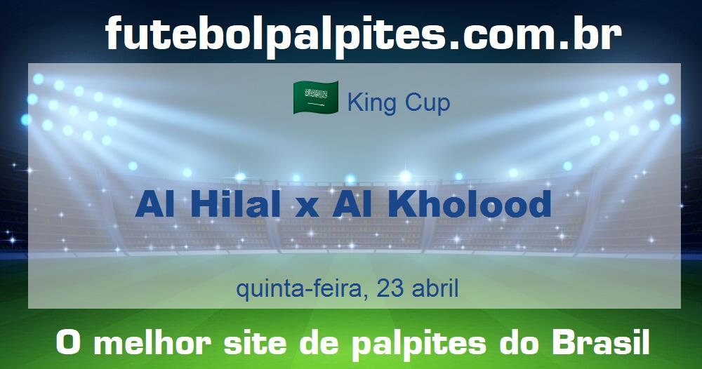 Al Hilal x Al Kholood