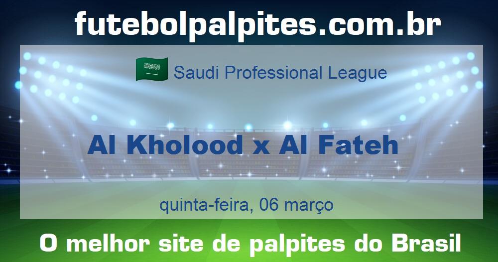 Al Kholood x Al Fateh