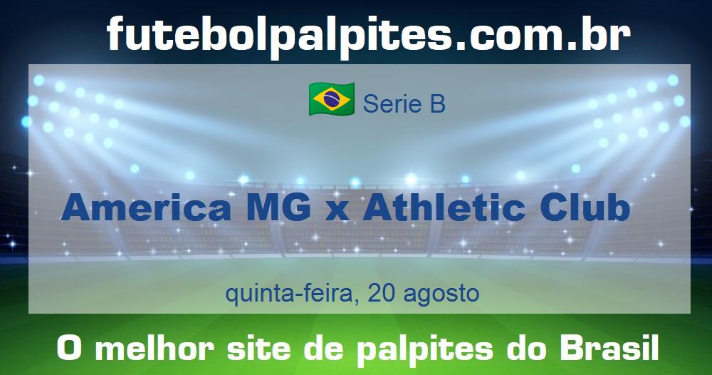 America MG x Athletic Club America MG x Athletic Club