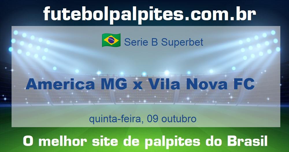 America MG x Vila Nova FC
