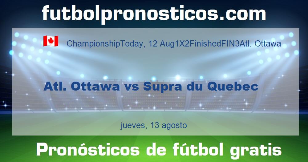 Atl. Ottawa vs Supra du Quebec