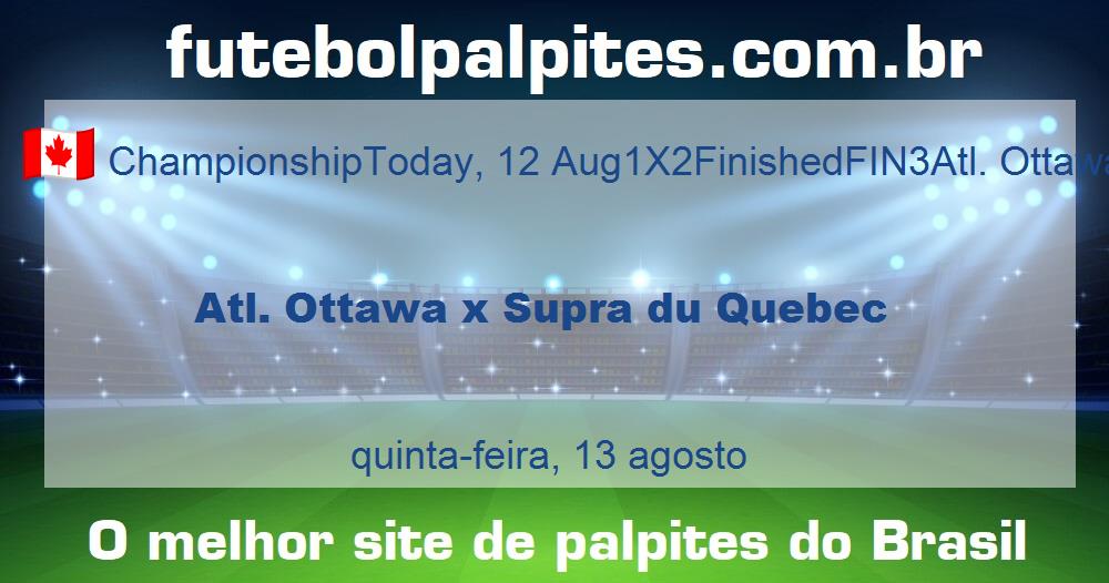 Atl. Ottawa x Supra du Quebec Atl. Ottawa x Supra du Quebec
