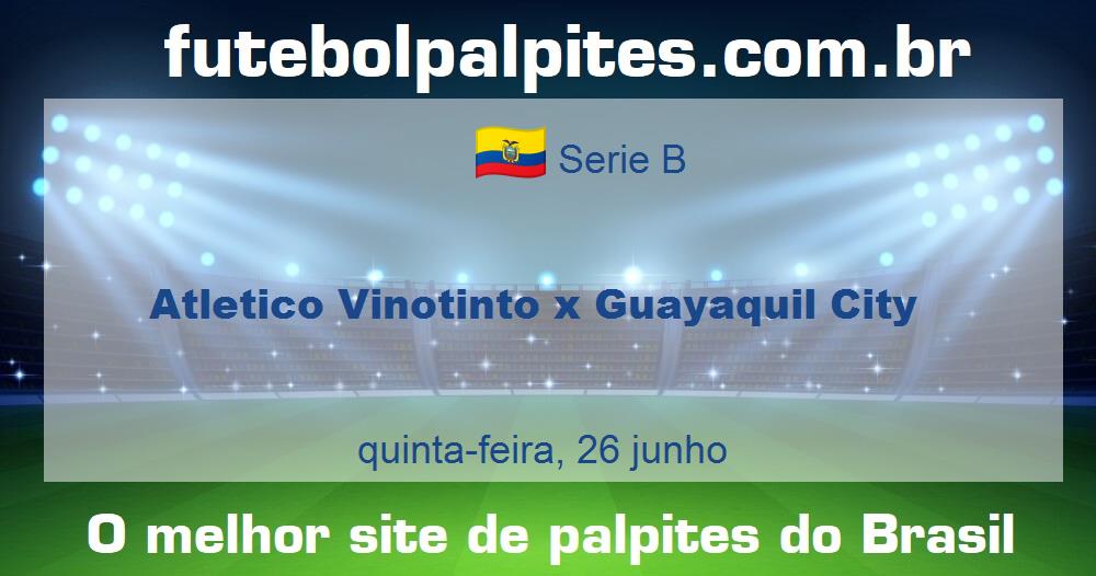 Atletico Vinotinto x Guayaquil City Atletico Vinotinto x Guayaquil City