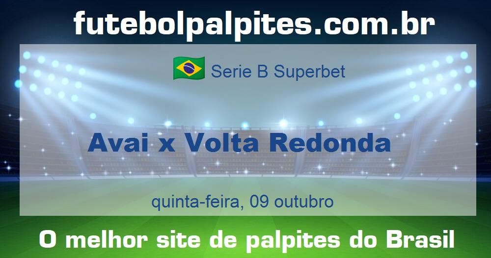 Avai x Volta Redonda