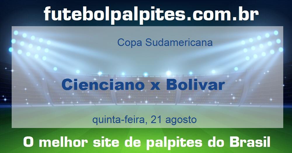 Cienciano x Bolivar