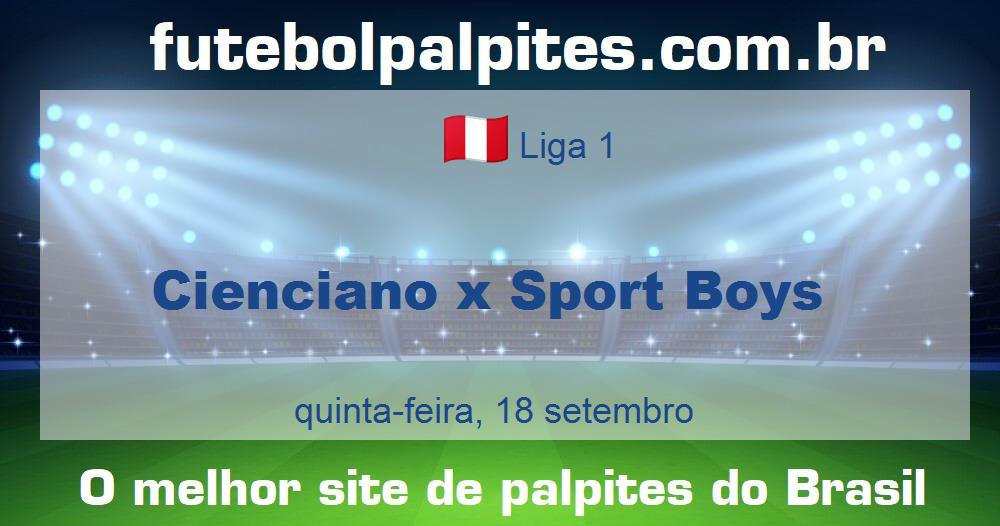 Cienciano x Sport Boys