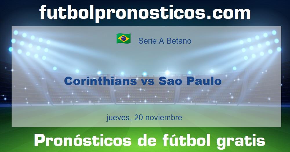 Corinthians vs Sao Paulo Corinthians vs Sao Paulo