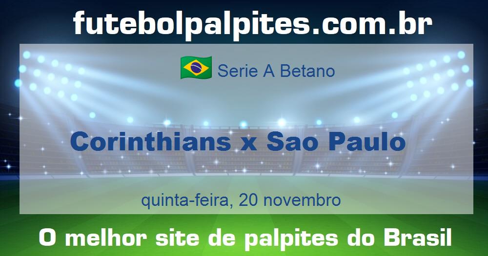 Corinthians x Sao Paulo Corinthians x Sao Paulo