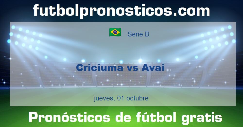Criciuma vs Avai