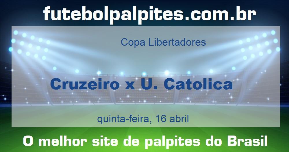 Cruzeiro x U. Catolica Cruzeiro x U. Catolica