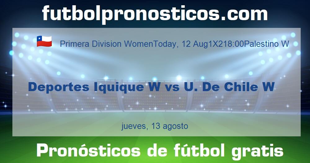 Deportes Iquique W vs U. De Chile W