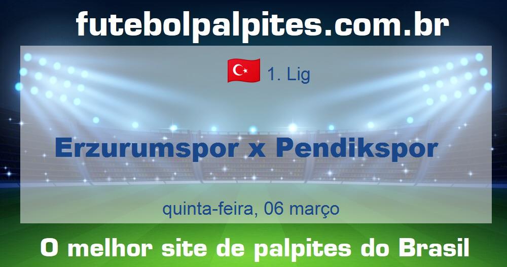 Erzurumspor x Pendikspor