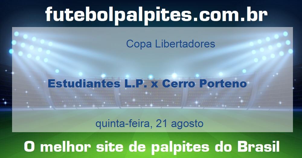 Estudiantes L.P. x Cerro Porteno Estudiantes L.P. x Cerro Porteno