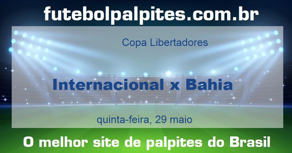 Internacional x Bahia Internacional x Bahia
