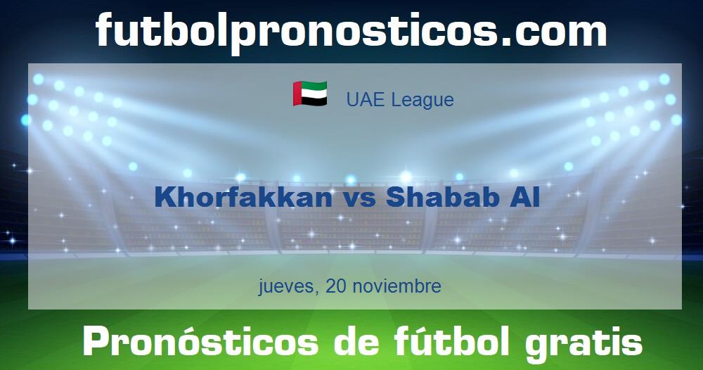Khorfakkan vs Shabab Al